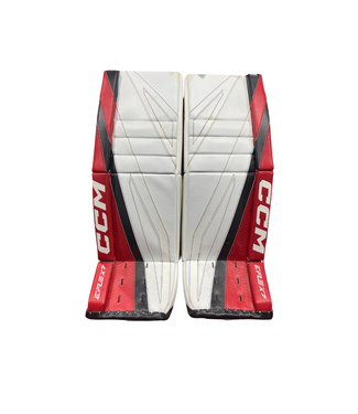CCM EFLEX 7 SENIOR GOALIE PADS - PRO SPEC - WHITE/RED/BLACK