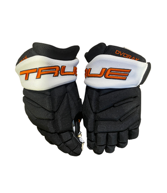 True CHRISTIAN DVORAK PRO STOCK GLOVES - PHILADELPHIA FLYERS