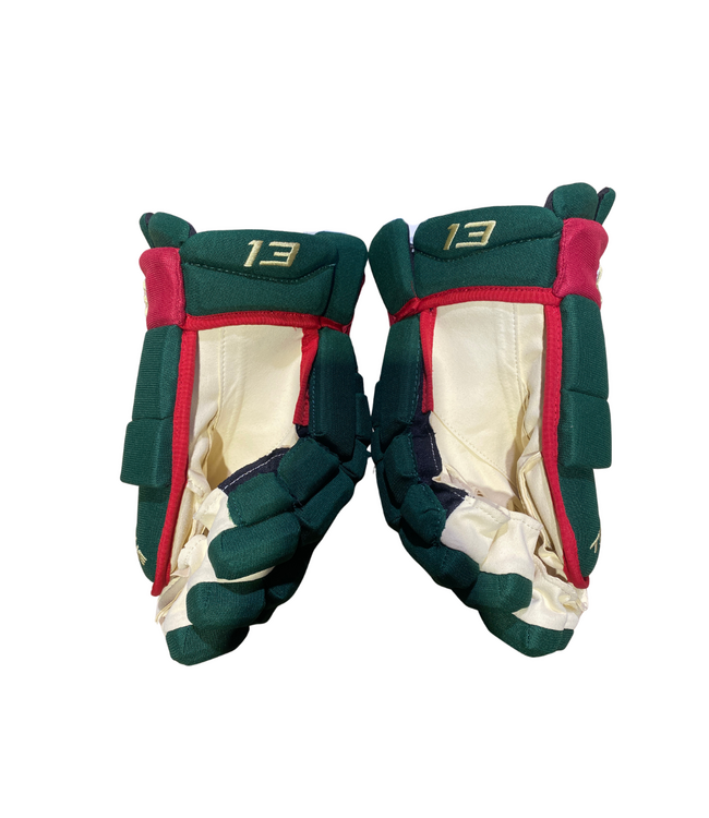 YAKOV TRENIN PRO STOCK GLOVES - MINNESOTA WILD