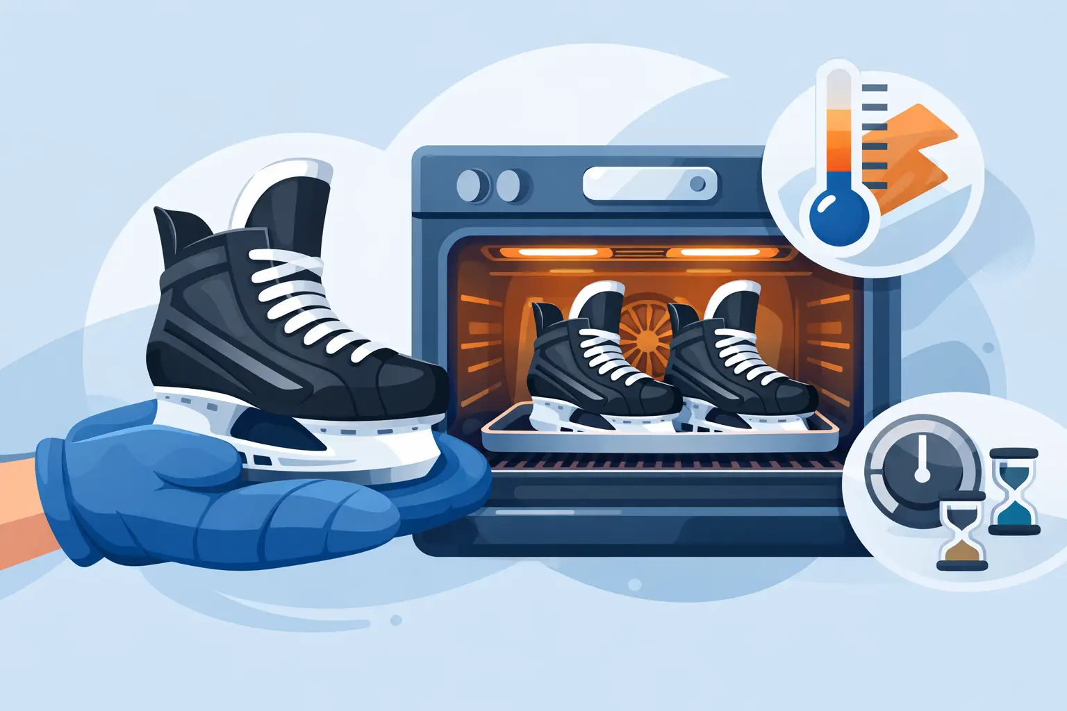 How to Bake Hockey Skates Safely