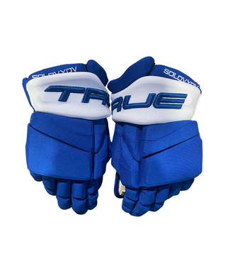 True ILYA SOLOVYOV PRO STOCK GLOVES - COLORADO AVALANCHE