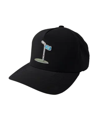 S26 BAUER GOLF FLAG HAT SR BLACK
