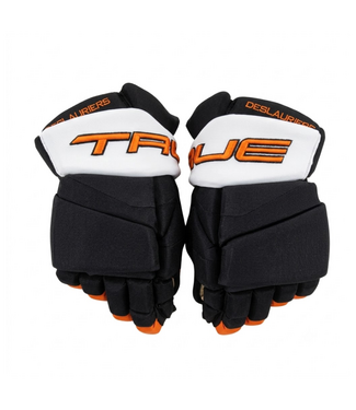 True NICK DESLAURIERS PRO STOCK GLOVES - PHILADELPHIA FLYERS