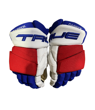 True SAM CARRICK PRO STOCK GLOVES - NEW YORK RANGERS
