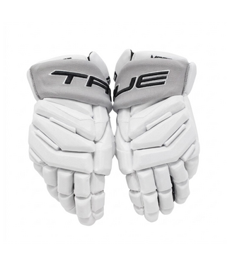 True TREVOR MOORE PRO STOCK GLOVES - LA KINGS WHITE