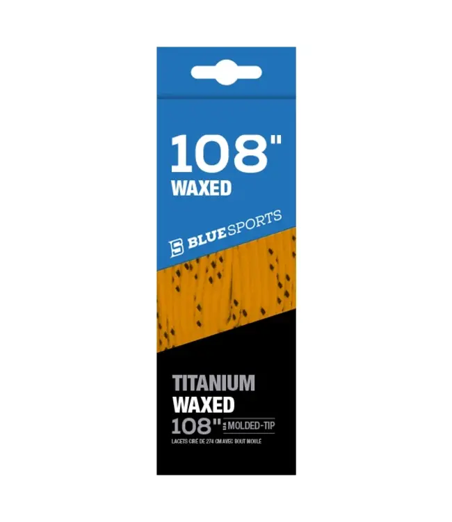 BLUE SPORTS TITANIUM LACES WAXED ORANGE