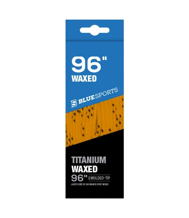 BLUE SPORTS TITANIUM LACES WAXED ORANGE