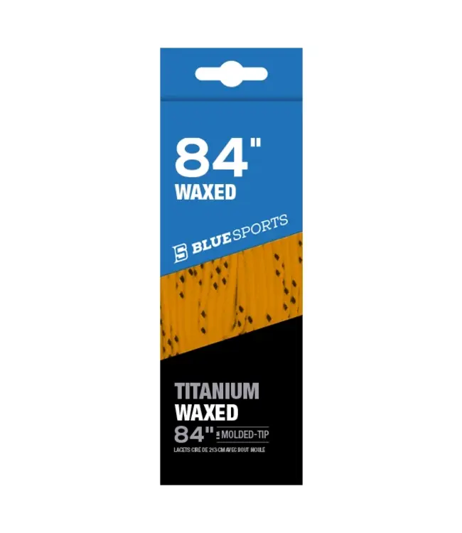 BLUE SPORTS TITANIUM LACES WAXED ORANGE
