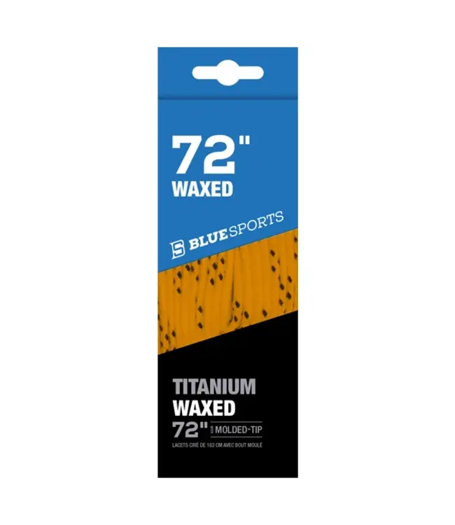 BLUE SPORTS TITANIUM LACES WAXED ORANGE