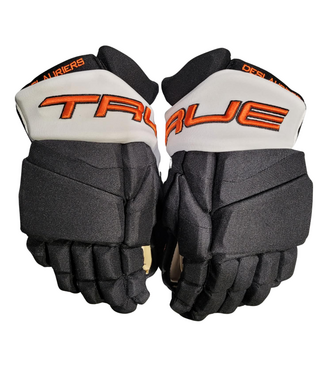 True NICK DESLAURIERS PRO STOCK GLOVES - PHILADELPHIA FLYERS