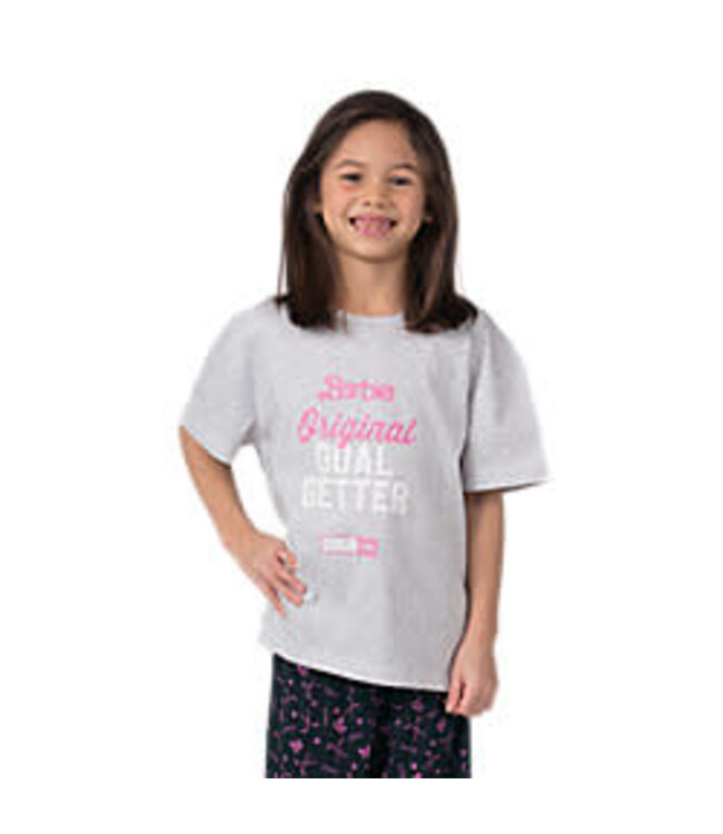 CCM x BARBIE LIGHT GREY MELANGE TEE YTH