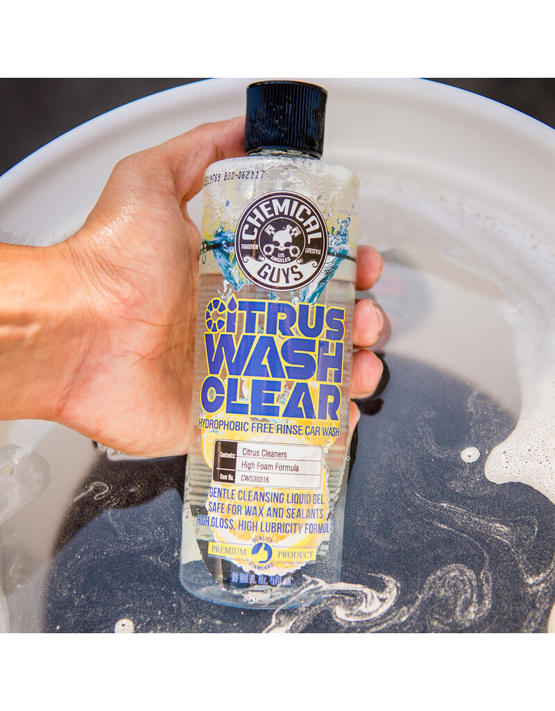 Chemical Guys Citrus Wash Clear Hydrophobic Free Rinse Car Wash Soap (16oz)