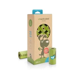 Earth Rated Unscented Refill Bags 21 Rolls 315ct