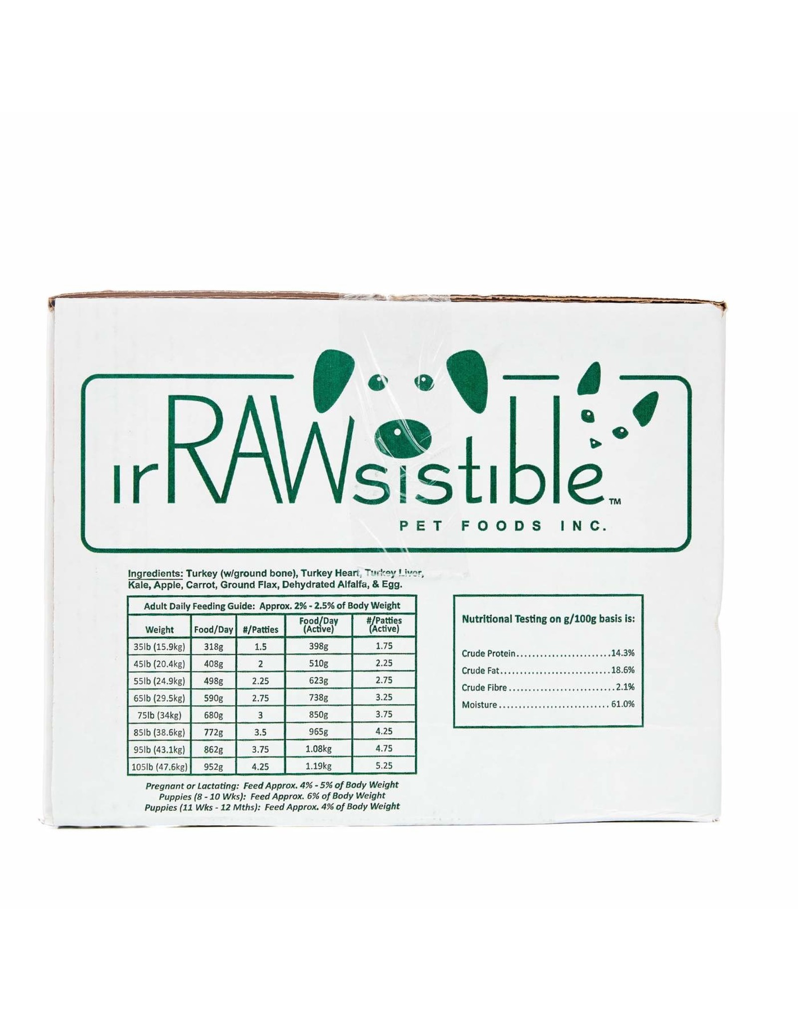 IrRAWsistible IrRAWsistible Turkey 22 lb Case