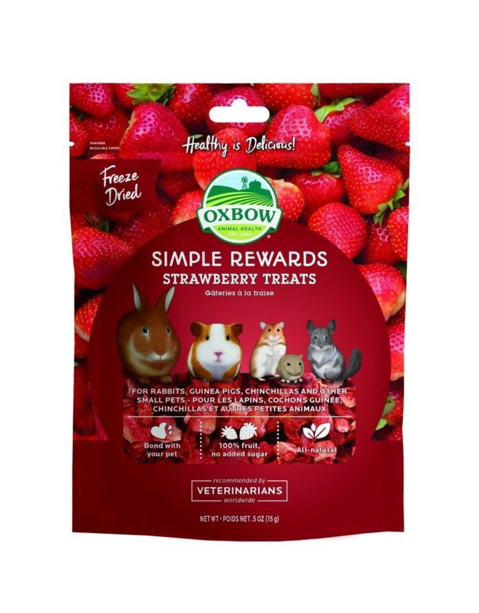 Oxbow Simple Rewards Strawberry Treats 14.2g