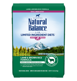 Natural Balance Pet Foods Inc. Natural Balance L.I.D Lamb & Brown Rice Small Breed 12 lb
