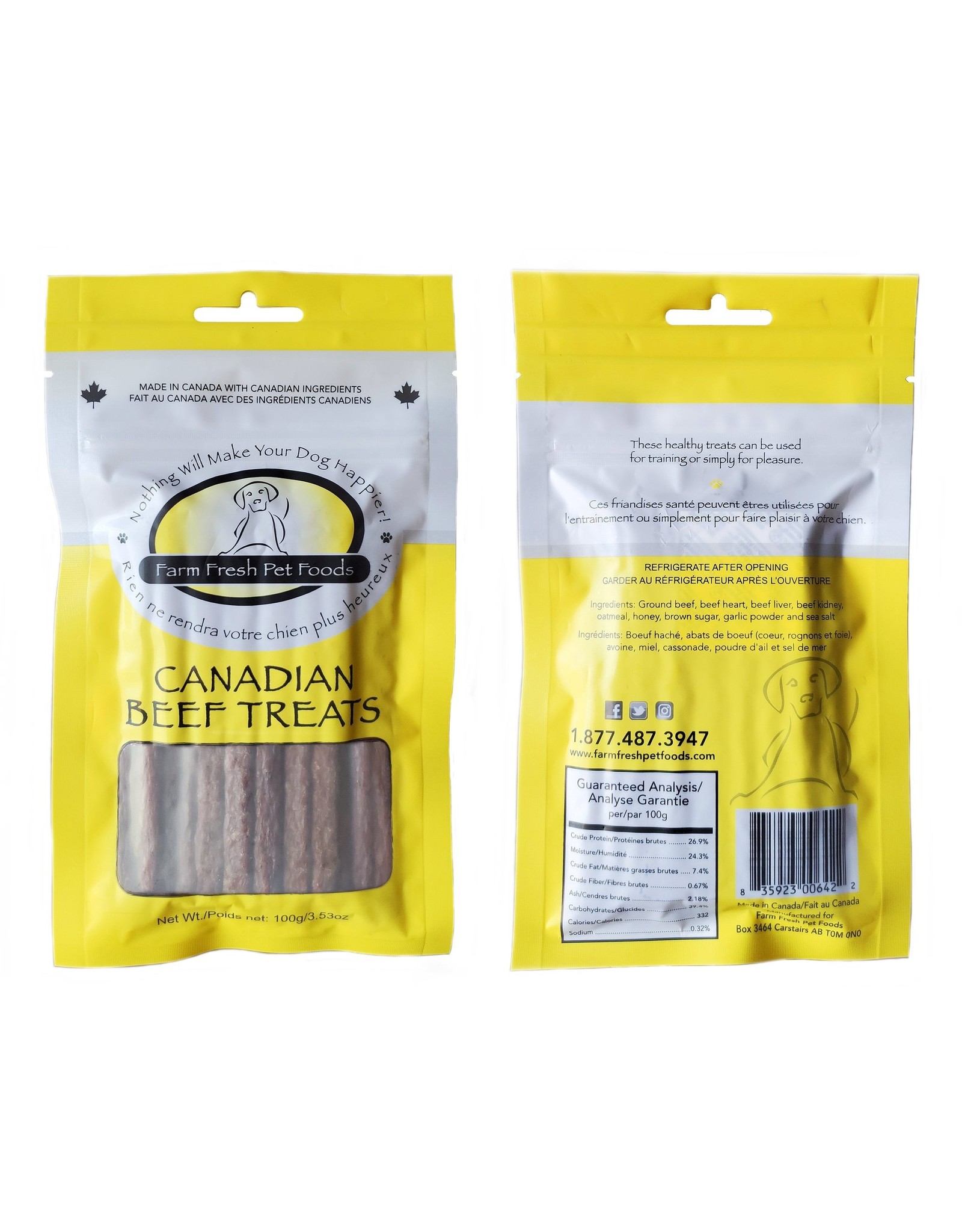 Tilted Barn Tilted Barn Canadian Beef Treats 100g