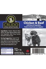 Crudo Surrey Meats Crudo Chx/Beef Blend CASE PRE-Order