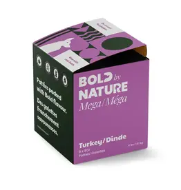 Bold By Nature Bold By Nature Mega Dog Turkey Patties 4 lb
