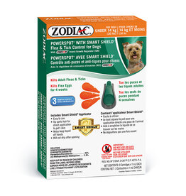 Zodiac Powerspot Smart Shield Flea & Tick Dogs Under 14Kg Refill