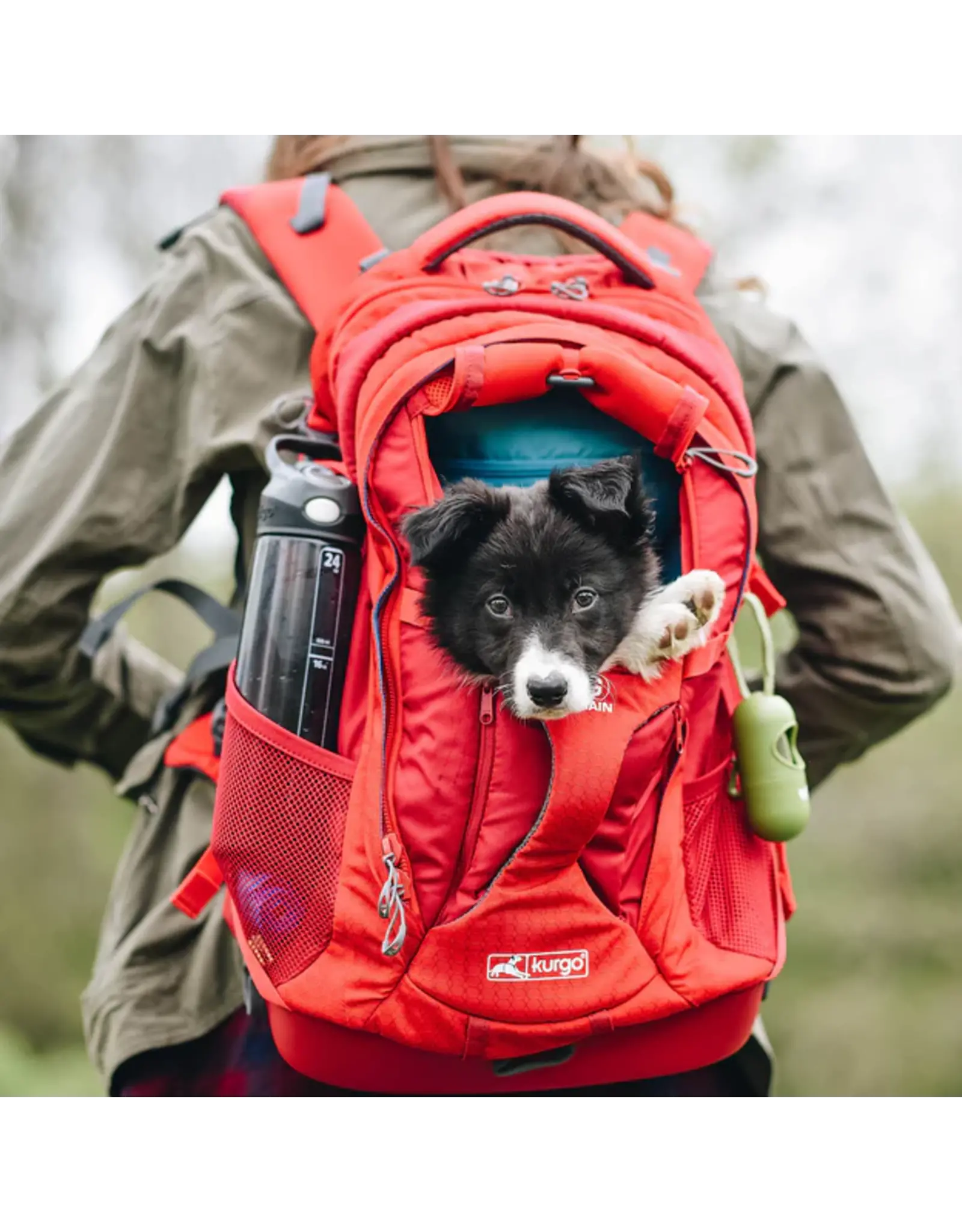 Kurgo Kurgo Dog/Cat G-Train Carrier Backpack Chili Red