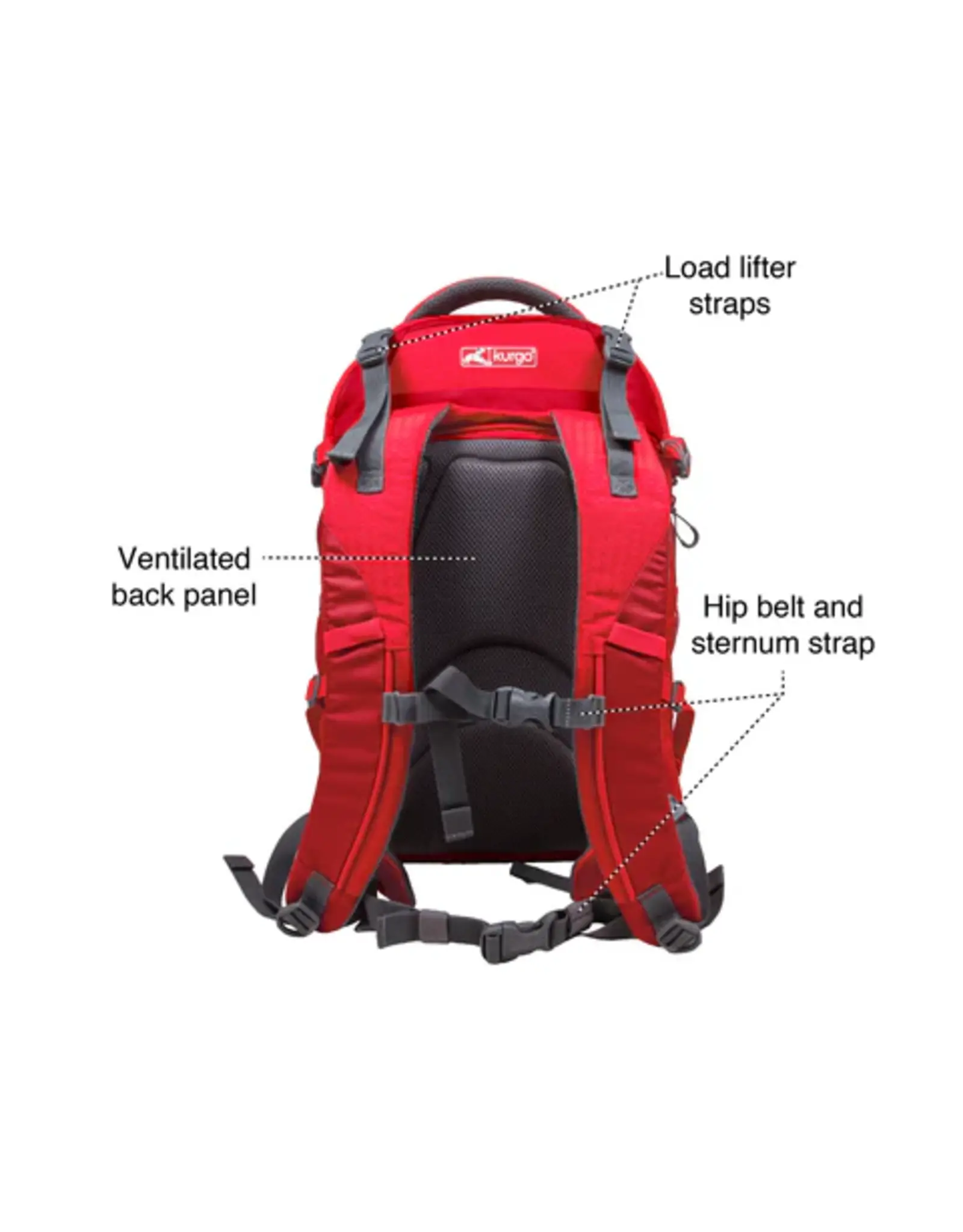 Kurgo Kurgo Dog/Cat G-Train Carrier Backpack Chili Red