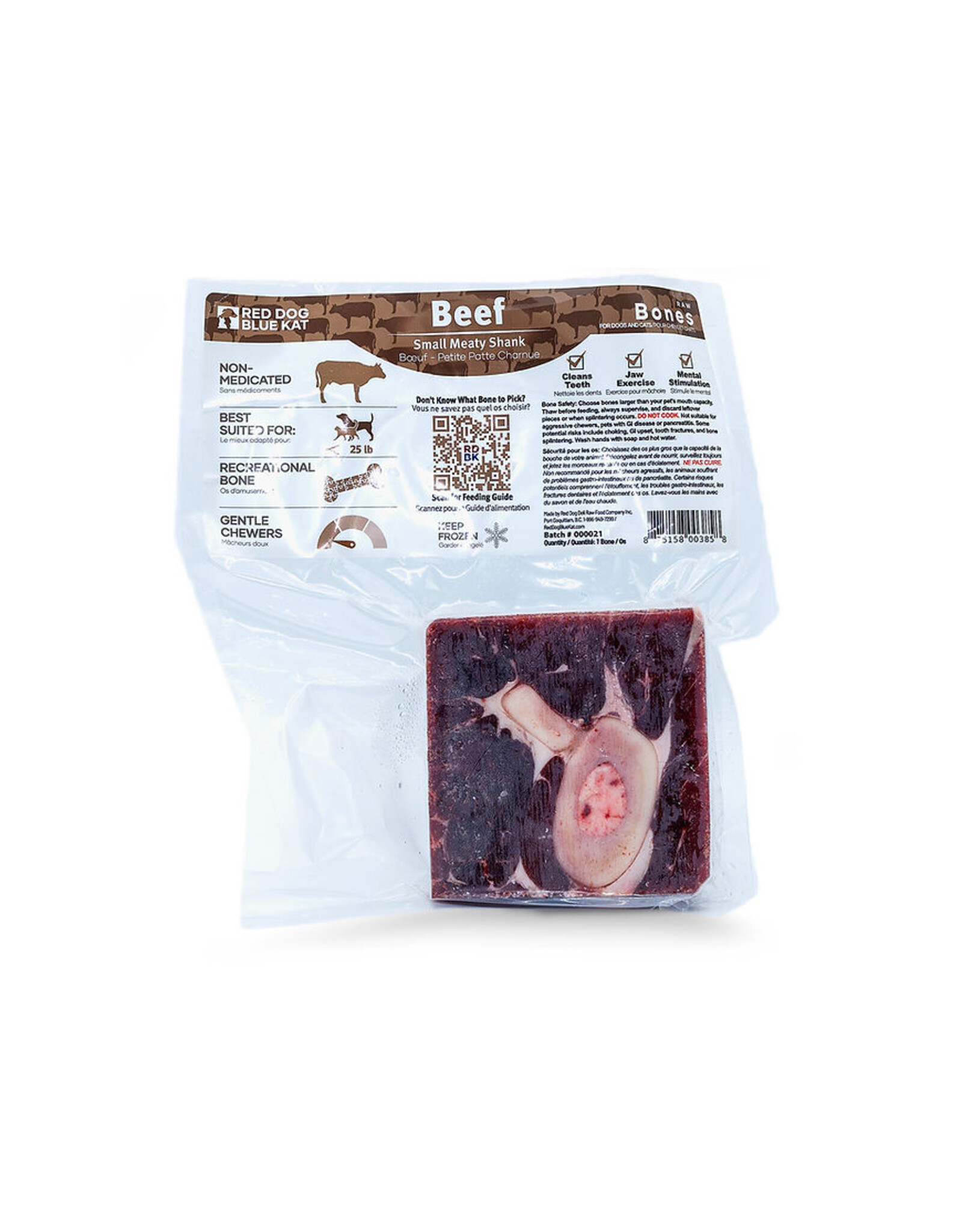 Red Dog Blue Kat Red Dog Blue Kat Meaty Beef Shank Medium 1.05 lb