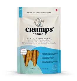Crumps’ Naturals Plaque Busters Pumpkin Spice 7” 10 pk