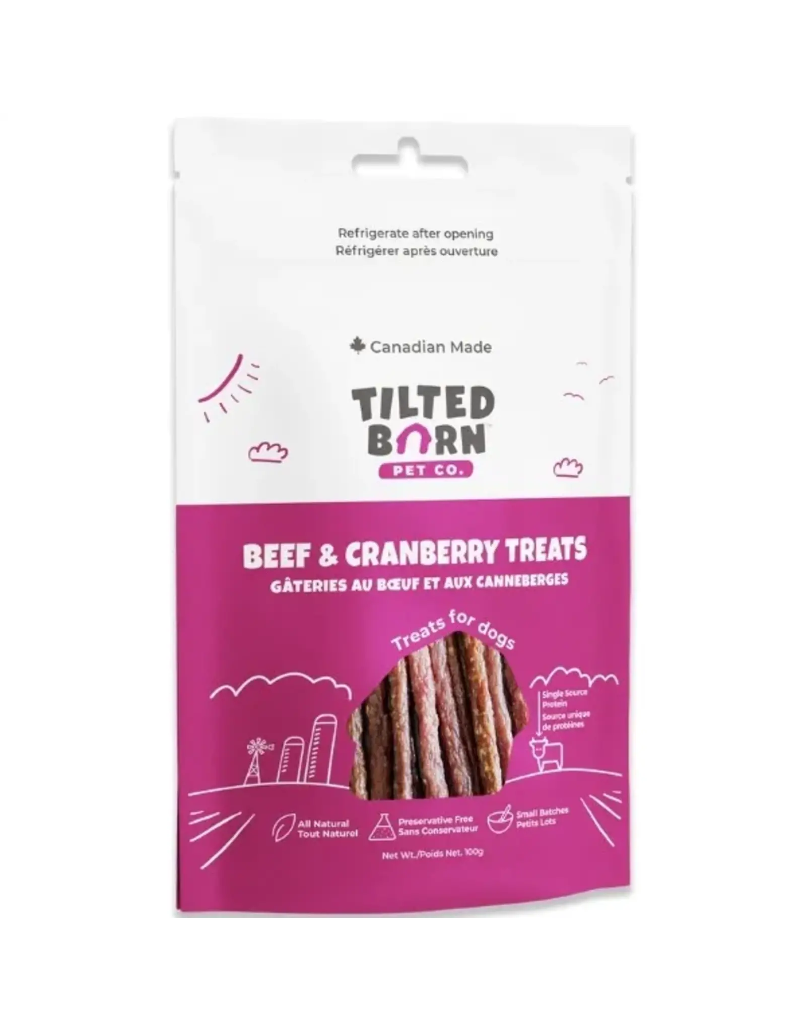 Farm Fresh Tilted Barn Canadian Beef & Cranberry Treats 100g