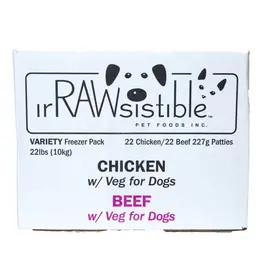 IrRAWsistible IrRAWsistible Beef/Chicken Case 22LB