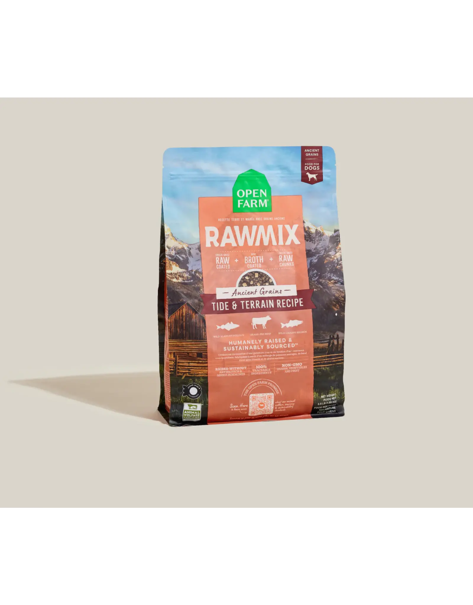 Open Farm Open Farm Raw Mix Tide and Terrain Anceint Grains