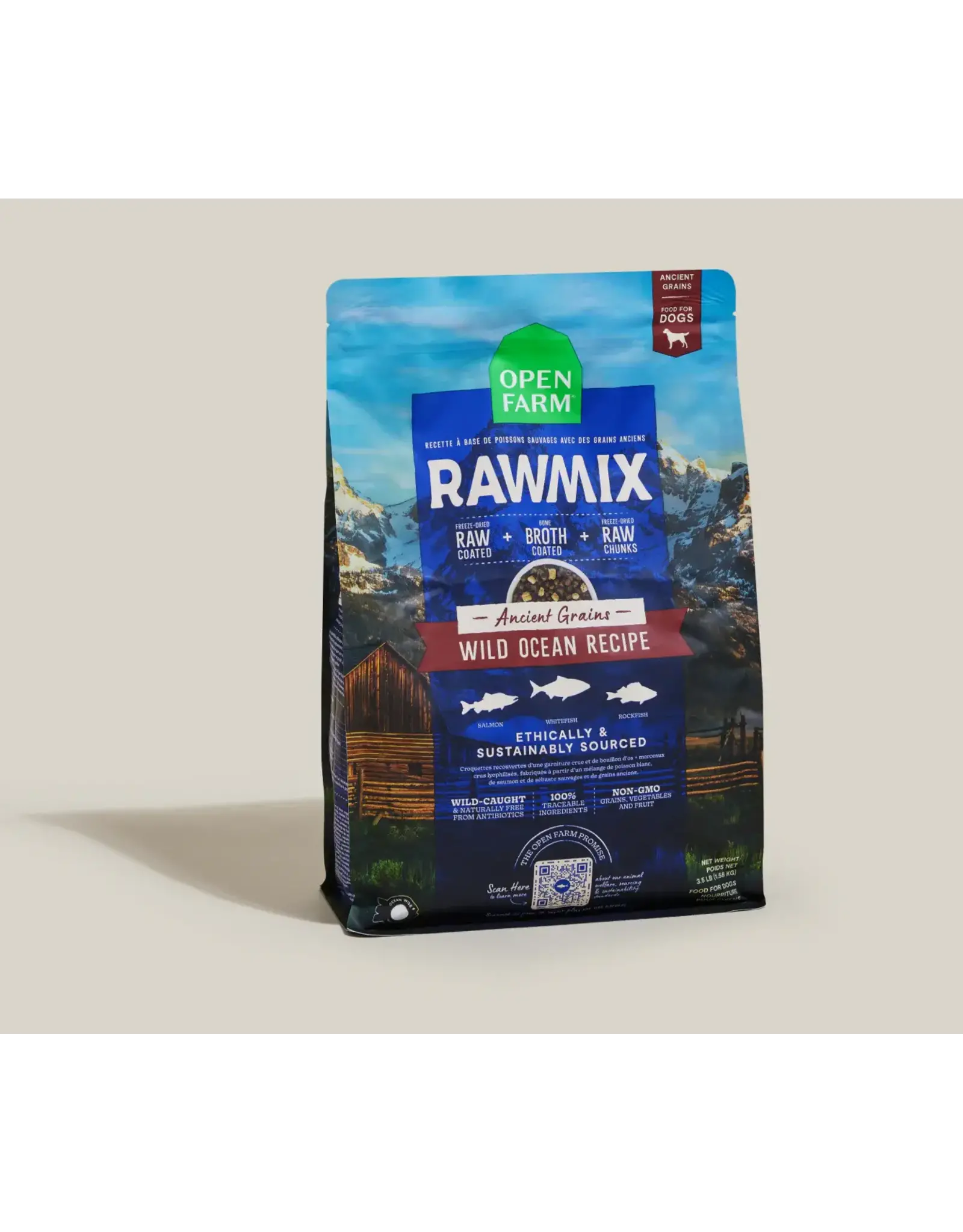 Open Farm Open Farm Raw Mix Wild Ocean Ancient Grains