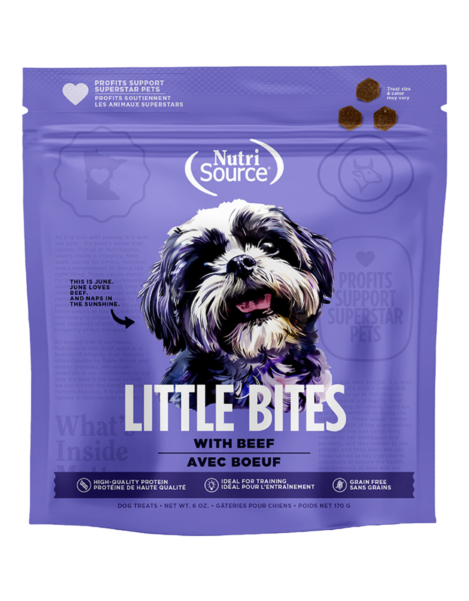 NutriSource NutriSource Little Bites Grain Free Beef 6 oz