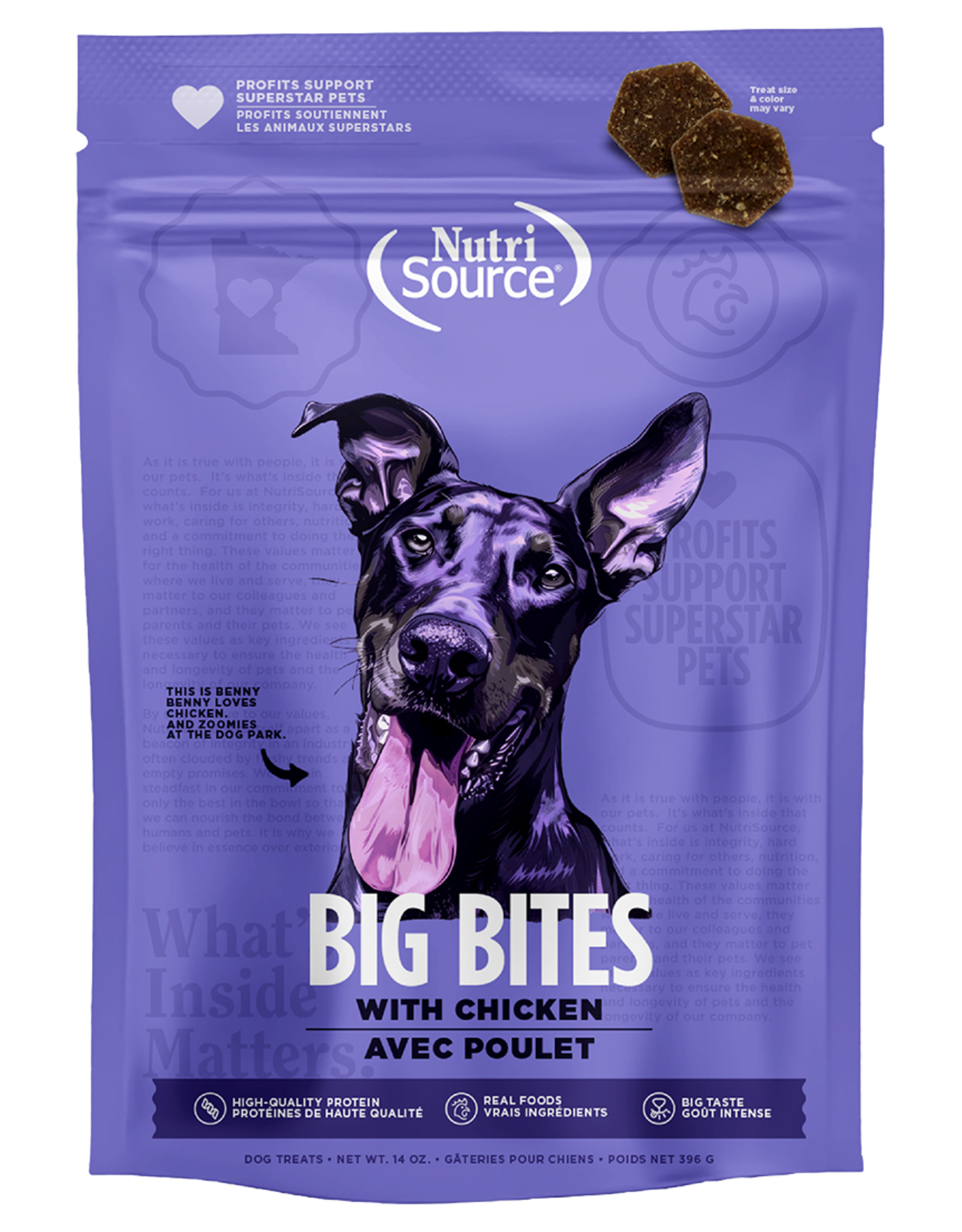 NutriSource NutriSource Big Bites Chicken 14 oz