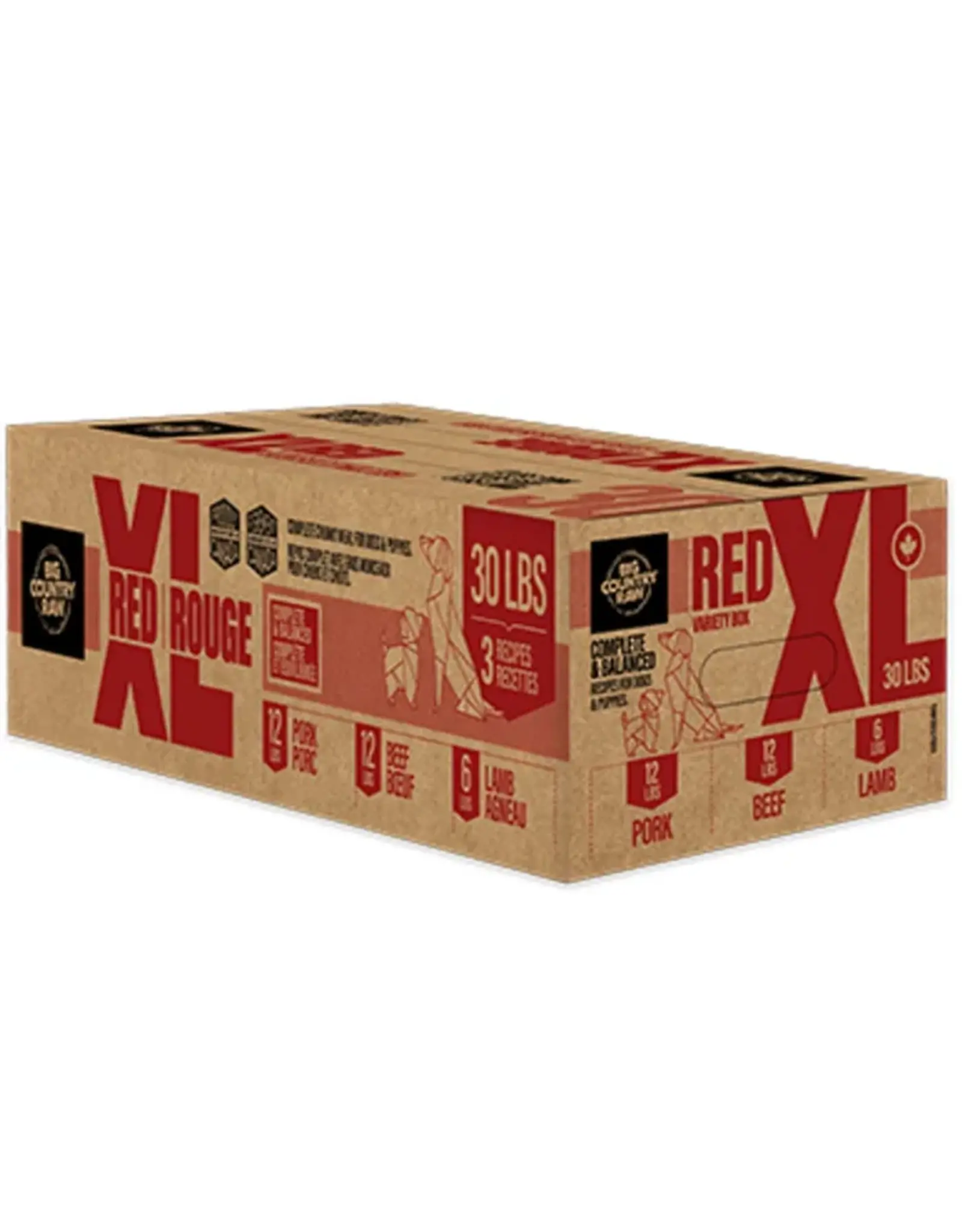 Big Country Raw Big Country Raw XL Red 30 lb