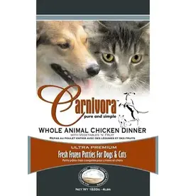 Carnivora Carnivora Chicken Dinner Bulk  25lb (wth fruit and veg)