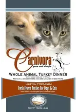 Carnivora Carnivora Turkey Dinner Bulk 24lb (Fruit and Veg)