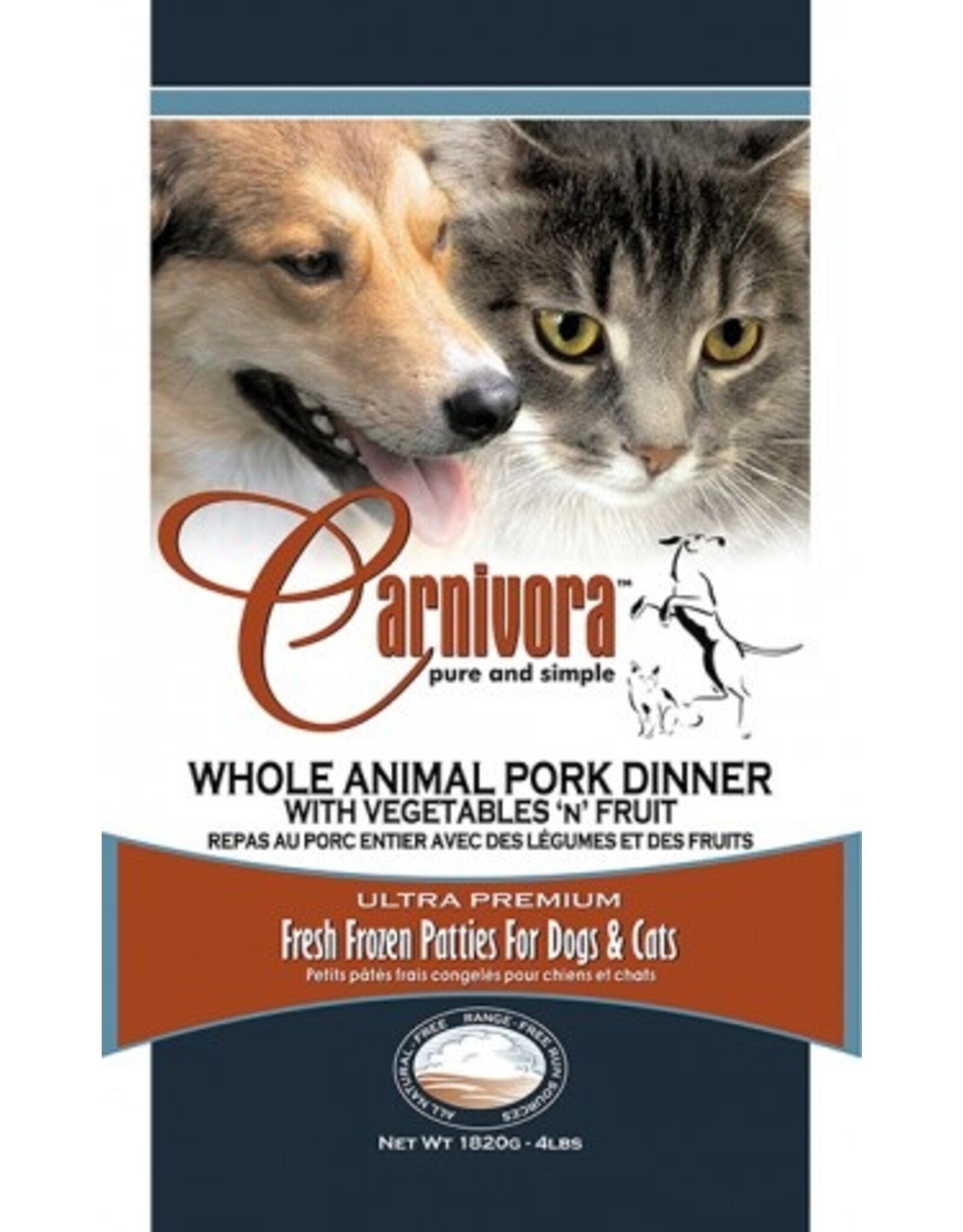 Carnivora Carnivora Pork Dinner 4lb Sleeve (with veggies & fruit)