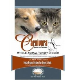 Carnivora Carnivora Turkey Dinner 4lb Sleeve (with veggies & fruit)