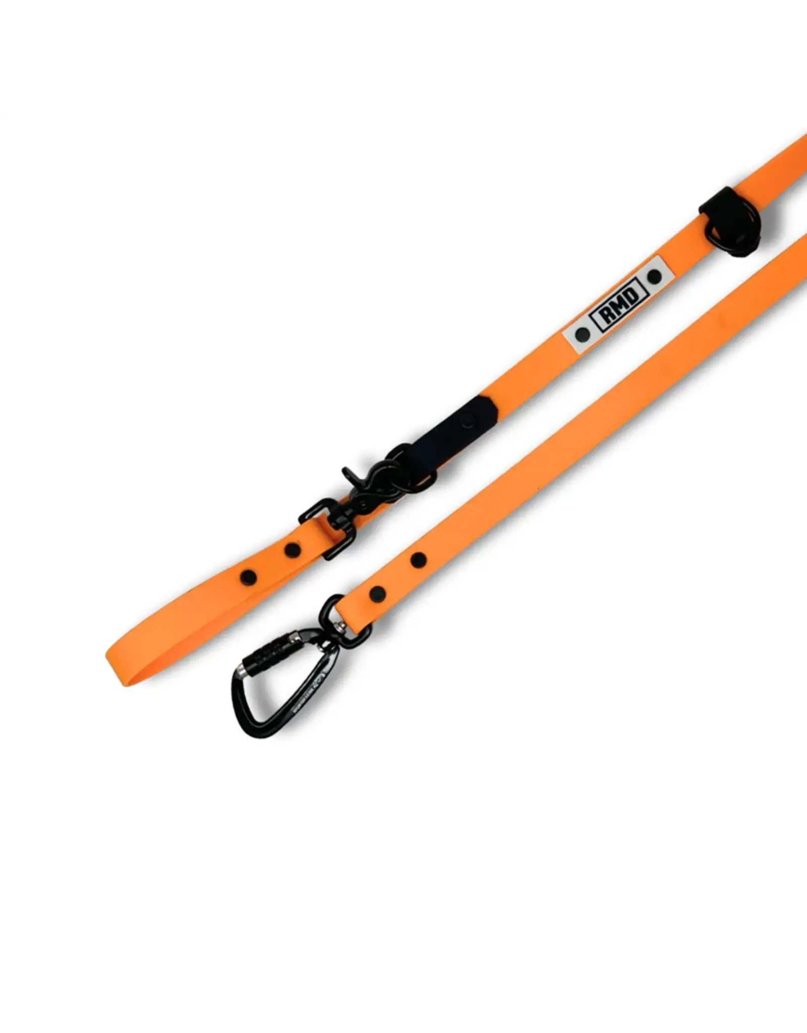 Rocky Mountain Dog Rocky Mountain Dog Hands-Free Biothane 6ft Tangerine/Black