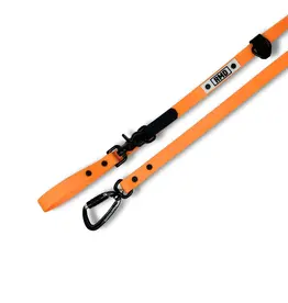 Rocky Mountain Dog Rocky Mountain Dog Hands-Free Biothane 6ft Tangerine/Black
