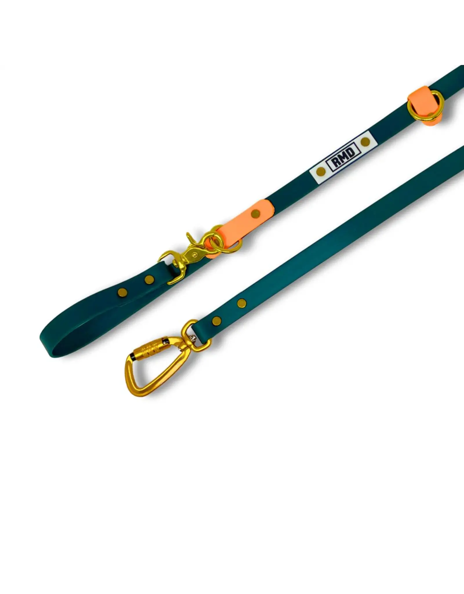 Rocky Mountain Dog Rocky Mountain Dog Hands-Free Biothane 6ft Kale/Tangerine