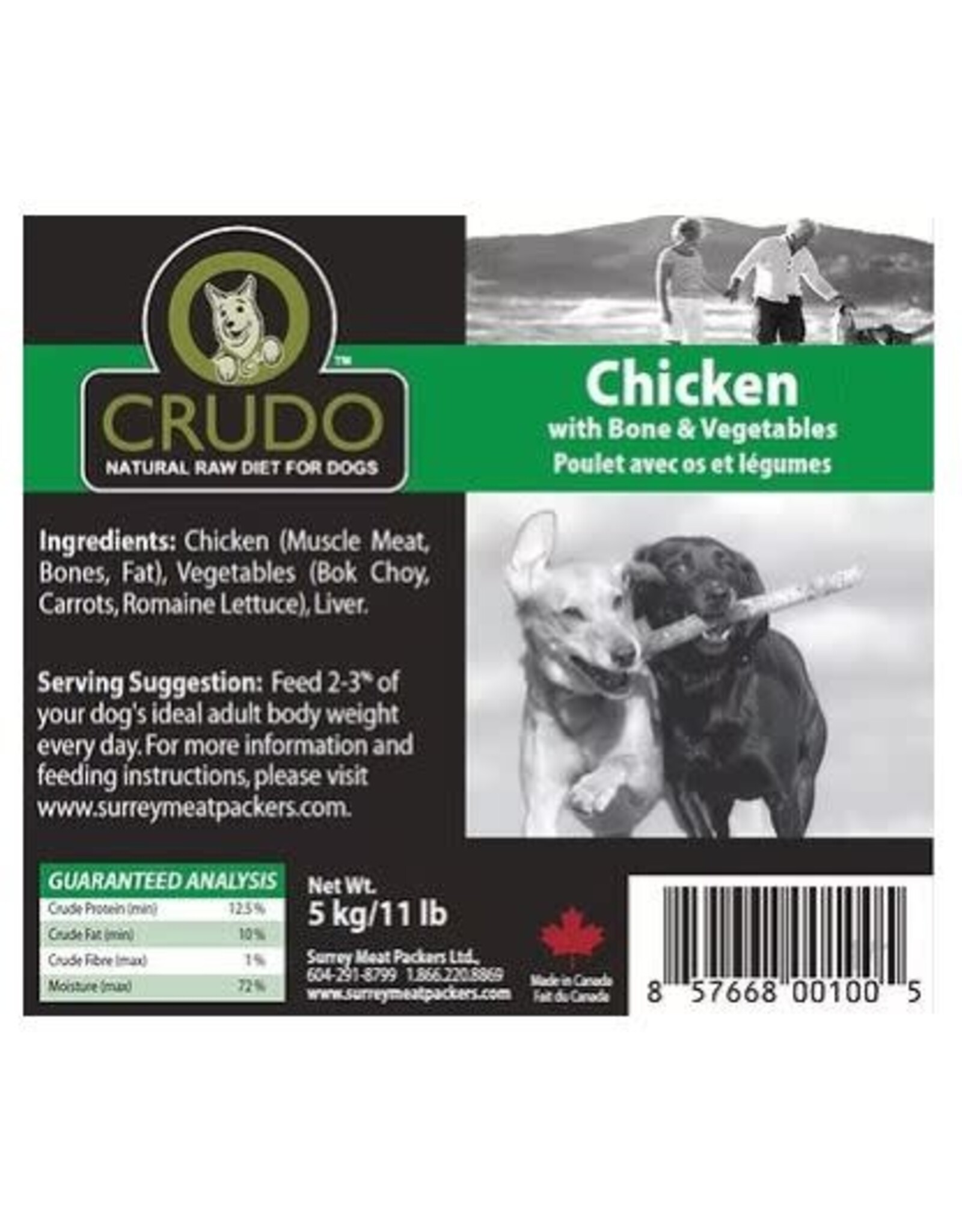 Crudo Surrey Meats Crudo Chicken Bricks W/ Fine Bone Case