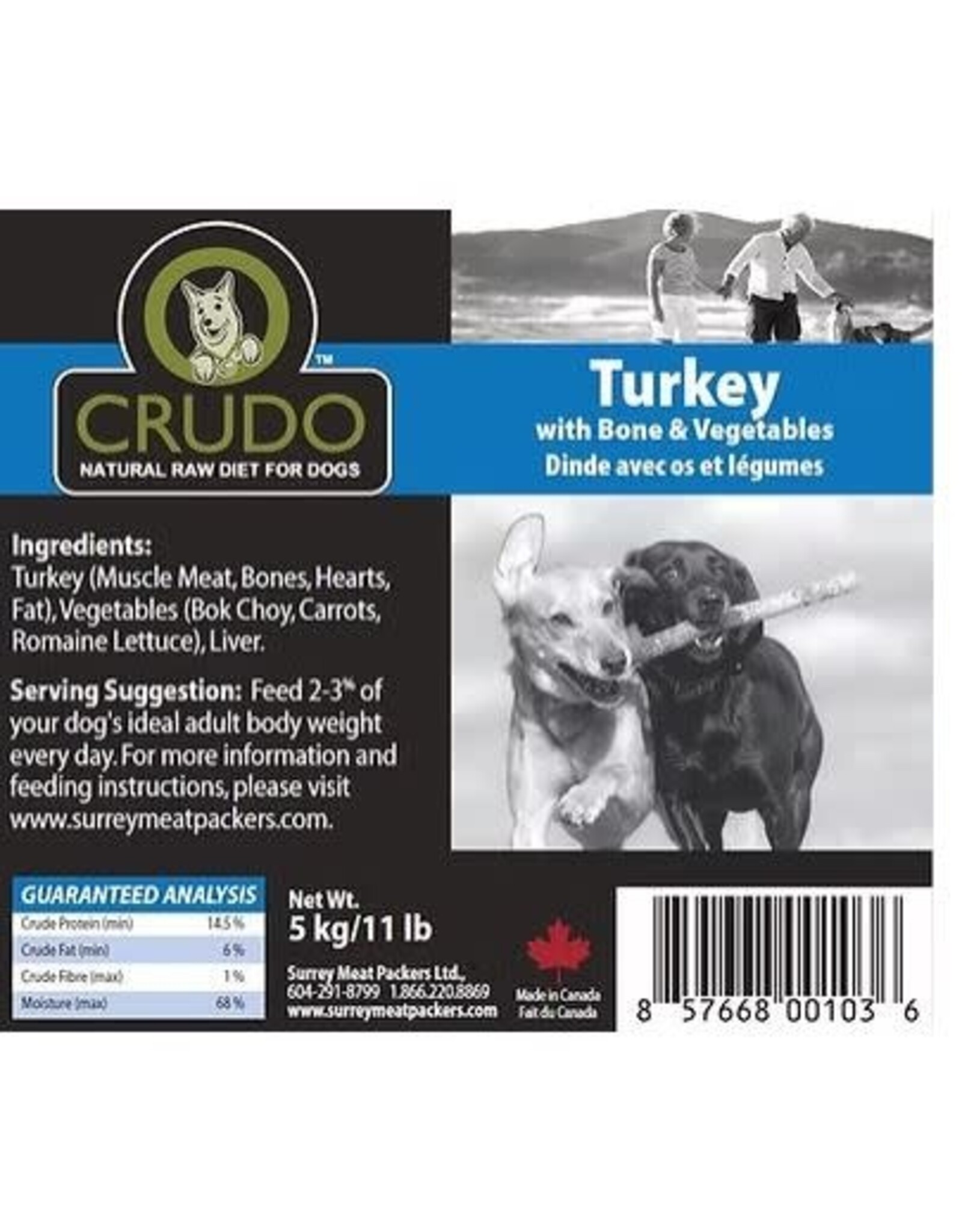Crudo Surrey Meats Crudo Turkey & Veg CASE