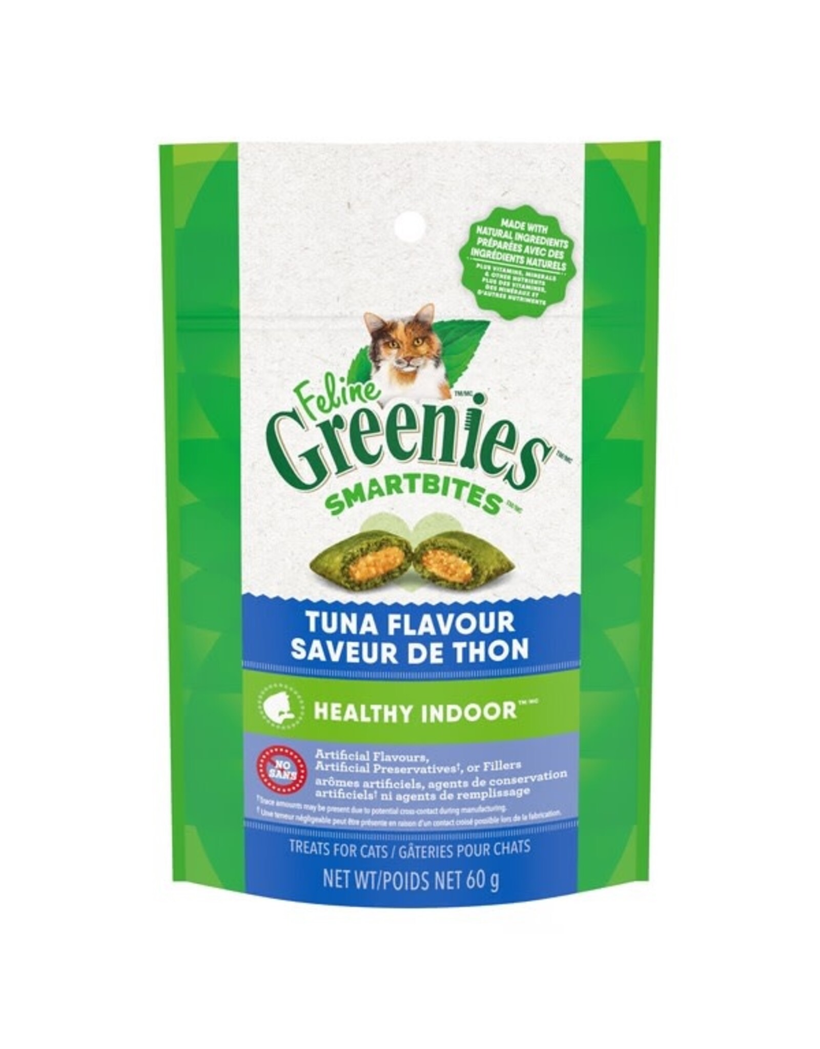 Greenies Cat Smartbites Healthy Indoor Tuna 2.1 oz