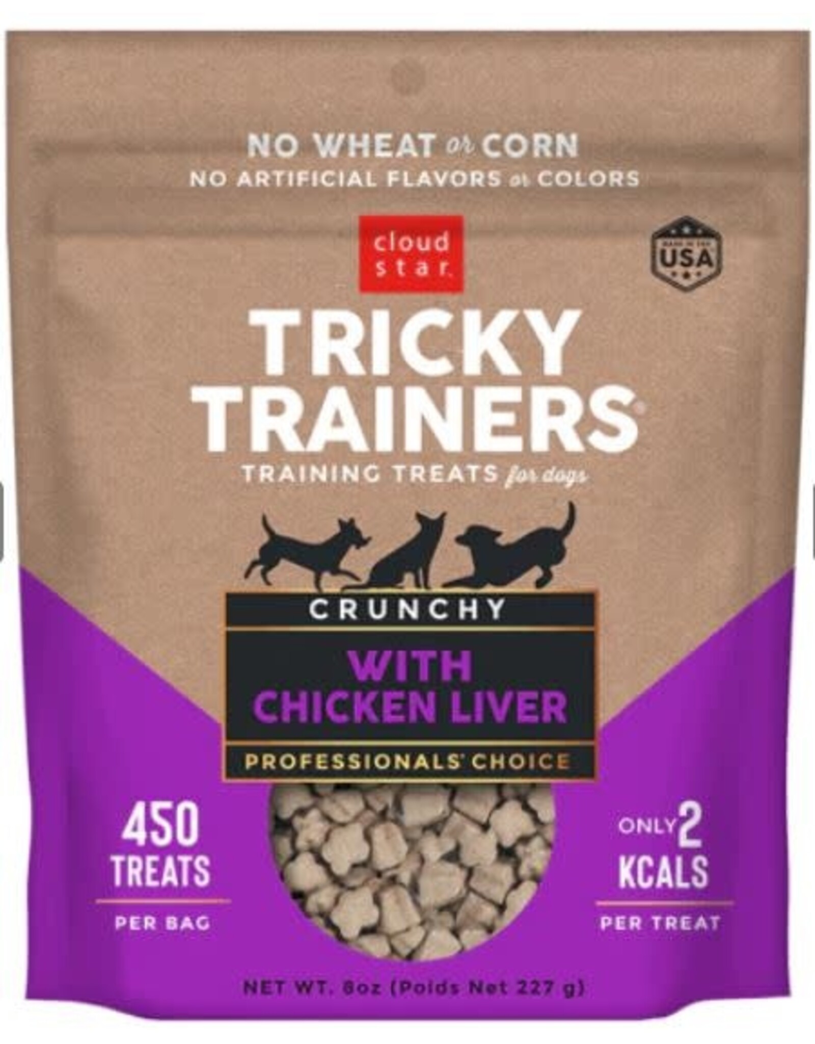 Cloud Star Tricky Trainers Crunchy Liver Treat 8 oz