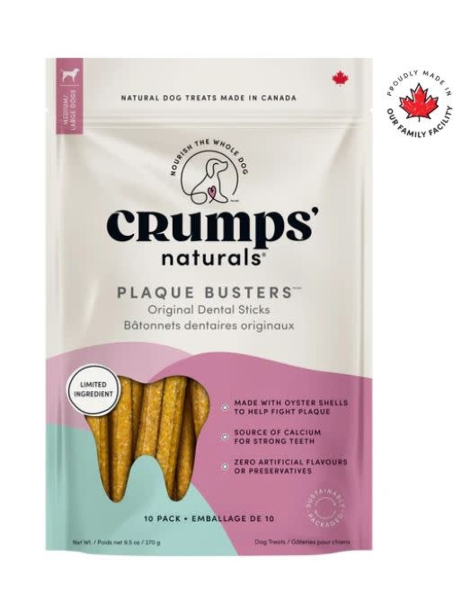 Crumps' Naturals Original Plaque Busters 7" 10 pk