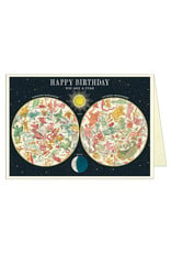 Cavallini Papers & Co. Happy Birthday Constellation Brittany Notecard