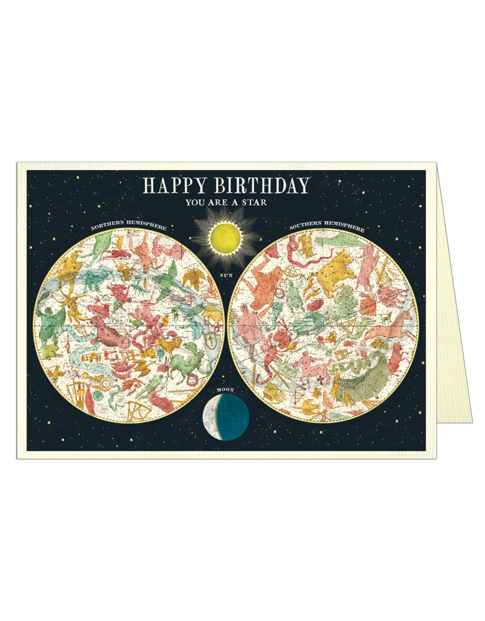 Cavallini Papers & Co. Happy Birthday Constellation Brittany Notecard