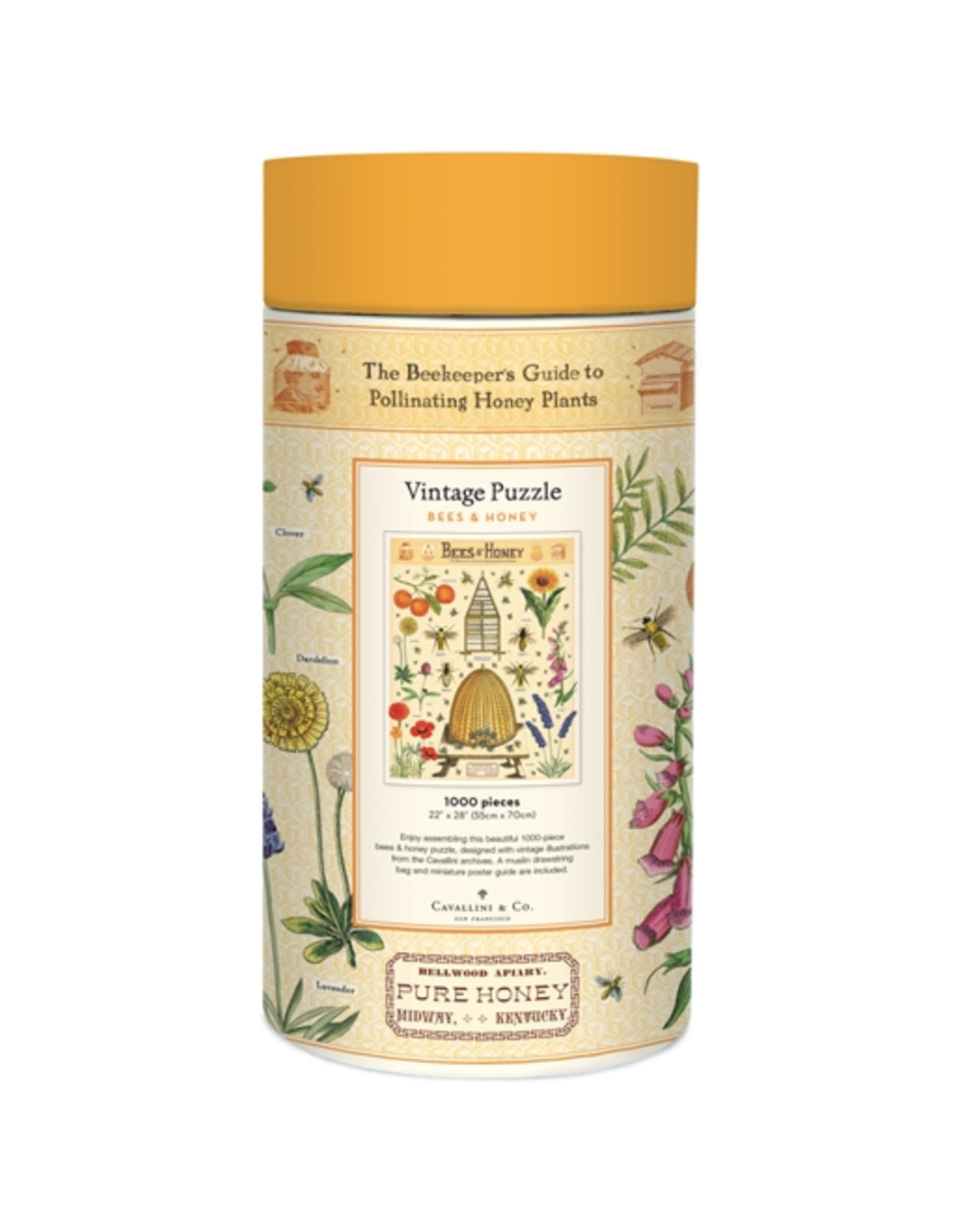 Cavallini Papers & Co. Cavallini Puzzle Bees & Honey 1,000 Pcs